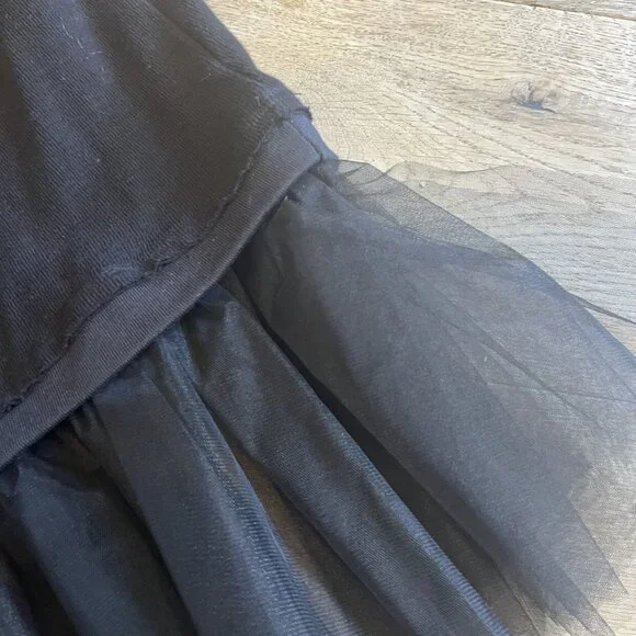 Black Tule Poetry Sweater Dress